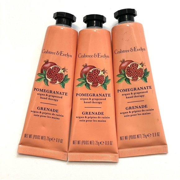 Crabtree & Evelyn Pomegranate Hand Therapy .9 oz Travel Purse Size Lotion - Picture 1 of 3